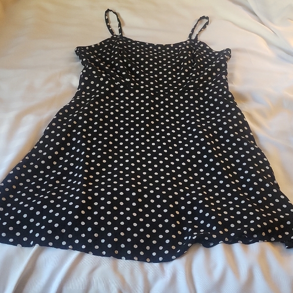 Forever 21 Women's Black and White Polka Dot Dress, Size: XL, NWT - Picture 1 of 13